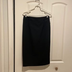 Black Tahari Pencil Skirt